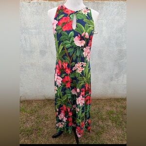 New Tommy Bahama Jasmine Faraway Blooms Maxi Dress Women's Small Multicolored